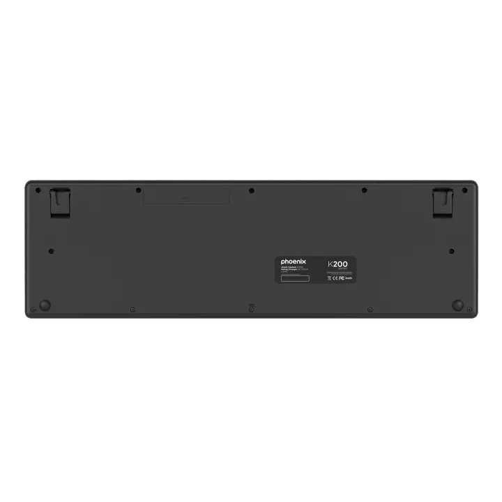 Phoenix Technologies Teclado Inalámbrico Ergonómico con Teclas Multimedia para Windows, Macos y Linux - 1