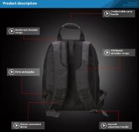 Bolsa De Fotografía Para DSLR De Tela Oxford Impermeable Con Divisores De Esponja Removibles Antigolpes Para Canon Nikon Sony Estilo Mochila - details 3