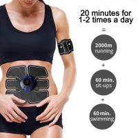 Estimulador Muscular EMS Inteligente Inalámbrico Para Entrenamiento ABdominal Y BRAZO Parches De Ejercicio Recargables Por USB Instrumento De Forma Corporal Portátil Para El Hogar - details 4