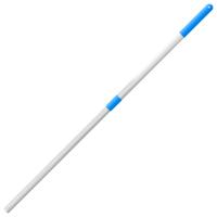 vidaXL Mango de horquilla de rastrillo telescópico acero plateado - details 1