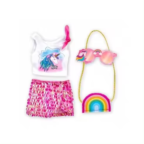 VESTIDO NANCY LOOK UNICORNIO FAMOSA Raíz ROPITA DE MUÑECOS EDADES EDAD DE 3 A 6 AÑOS NANCY Todos los juguetes - 1