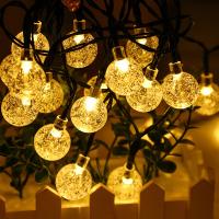 Guirnaldas Luces ExteriorSolares,Guirnalda Luces Solar Impermeable, 8 Modos Interior y Exterior Cadena de Luces Solar para Jardín, Patio, Fiesta (Blanco Calido) - details 1