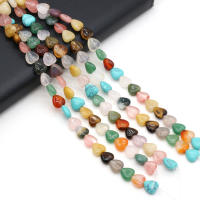 Bolas De Piedra Natural Para Joyería De Moda Hechas a Mano Con Ametistas Corazón Turquesa Y Opal Accesorios Para Collares Y Pulseras DIY - details 4