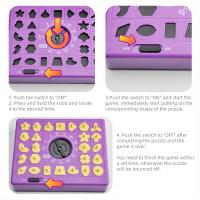 Juego De Rompecabezas Educativo Para Niños Con Tiempo Juego Interactivo De Educación Temprana Tablero De Rompecabezas Para Juguete De Enfocación - details 3