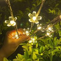 Lámparas Decorativas De Ramas De Sakura Con 20 LED Para Decoración De Casas Y Fiestas Boda DIY Cadena De Luces Sin Pilas Incluidas - details 7