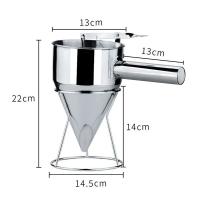 Dispensador de masa, Embudo de Maple inoxidable con soporte para pastes, Donas, magdalenas, panqueques, horneado - details 0