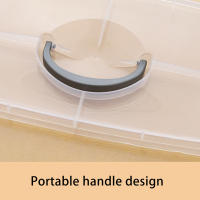 Organizador De Sundries 3 Niveles Desmontable 30 Cajas De Almacenamiento Grande Capacidad Cubierta Anti-Polvo Pila Superior Para Almacenamiento Doméstico - details 5