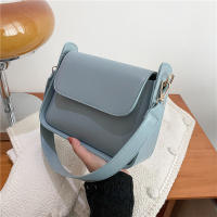 Bolso De Hombro Para Mujer De Moda En Cuero PU Color Sólido Bolso De Armpita Diseñador Bolsa De Mano Y Monedero Para Niñas - details 15