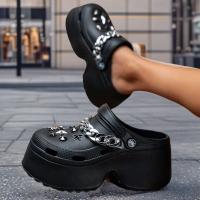 Sandalias De Talón Para Mujer Verano 2025 Con Cadena Y Plataforma Cómodas Para Jardín Y Moda Cierre Pull on Material EVA - details 18
