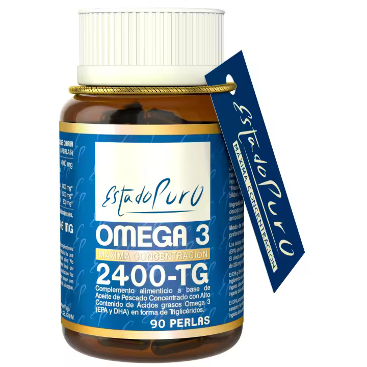 Tongil Omega 3 Cápsulas Estado Puro - Aceite de Pescado Omega 3 en Forma de Triglicéridos - 1200mg EPA y 800mg DHA - Altamente Estable y Máximo Estándar de Pureza y Sostenibilidad - 90 Perlas de Tongil - 1