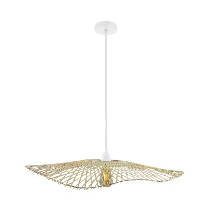 Ledkia Lámpara Colgante Bambú Longnan Natural - 1