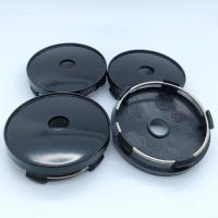 4Pcs 60mm Cubierta De Centro De Eje Para Ruedas De Coche ABS Negro Y Plateado Universal Para Rines De Vehículo Protección Contra Polvo - details 2