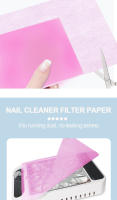 100Pcs Bolsa De Papel De Filtro De Polvo Para Uñas Con Recogedor De Aspiradora No Tejido De Algodón Para Manicura Herramienta De Arte De Uñas - details 3