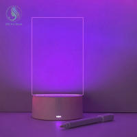 Lámpara Nocturna Creativa Con Tablero De Notas LED De 7 Colores Luz Suave Cálida USB Regalo Para Fiestas Y Vacaciones - details 10