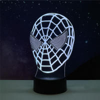 Lámpara De Noche LED 3D Anime the Avengers Infinity War Cambio De Color Spiderman Ironman Hulk Thor Luz De Mesa Infantil Con Botón De Encendido - details 9
