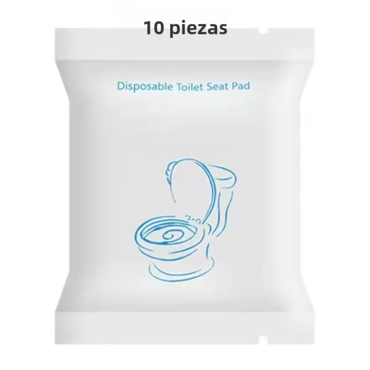 Cubierta De Asiento De Inodoro Desechable Portátil 50/20/10pcs Impermeable No Tejida Protectora Cojín De Asiento Para Viajes Camping Hoteles Baño - 1