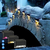 Lámpara Solar LED De Paso Para Exteriores Iluminación De Escaleras Y Paredes Decoración Para Patio Y Valla Pack De 1/4 - details 10
