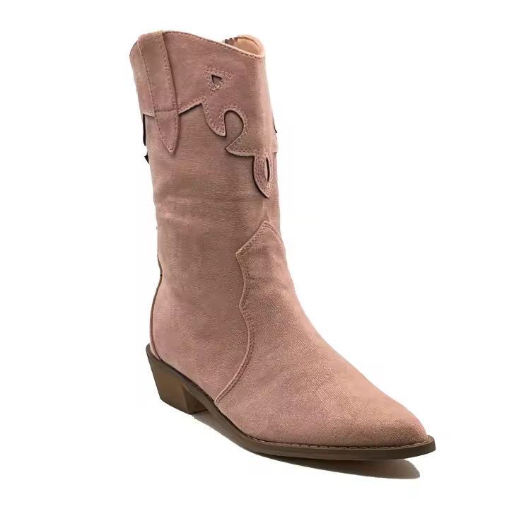 JZ Hermanos Botín estilo cowboy con diseños laterales para mujer - 1