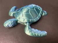 Modelo De Tortuga 3D Con Articulaciones Móviles Decoración De Escritorio Creativa Regalo De Festividades Hecha a Mano Figura De Animales De Colección - details 4