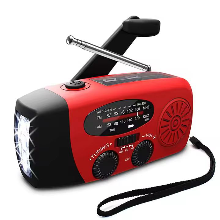 Radio de Emergency Cuerda with indoor LED y Luz de Lectura, Radio with indoor AM/FM/NOAA, Alarma SOS, Fuente de Alimentación de 5000 mAh, en el hogar y al Aire Libre. - 1