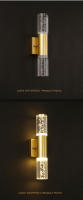 Lámparas De Pared Modernas De Cristal De Burbuja LED Para Baño Dormitorio Sala De Estar Iluminación Interior Decorativa Dorado/Plateado - details 7