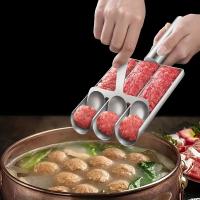 1pc fabricante de albóndigas de acero inoxidable antiadherente - para cocinas de rv, seguro para alimentos detalles 0