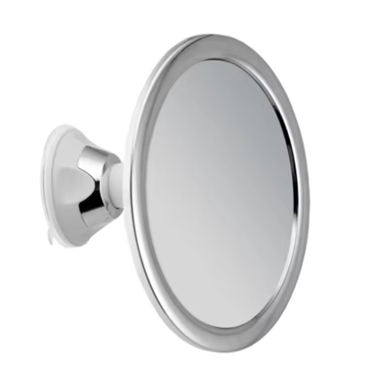 Espejo De Maquillaje Sin Niebla Con Soporte Y Ventosa Rotación De 360 Grados Espejos Para Baño Y Afeitar Para Mujeres Suministros De Baño Modernos De 6 Pulgadas - 1