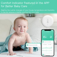 Sensor De Temperatura Y Humedad ZigBee Tuya Para El Hogar Inteligente Compatible Con Alexa Google Smart Life ZigBee2mqtt Monitor De Termostato Interior - details 1