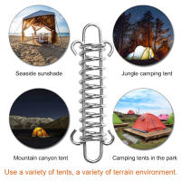 1-10Pcs/set Hebilla De Ropa De Viento De Acero Para Tienda De Campaña Con Gancho Fijo Y Clip De Karabiner Tensionador De Sombra Accesorios De Camping - details 4