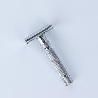 Ajustable Yaqi El Corte Final Cepillo De Acero Inoxidable Para Hombres Afeitadora De Seguridad En Color Cromo - details 0