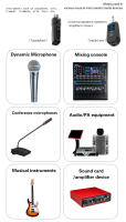 Adaptador XLR Sistema De Micrófono Inalámbrico 2.4G Transmisor Receptor Para Micrófono Dinámico Guitarra Mixer De Audio PA Sistema - details 4