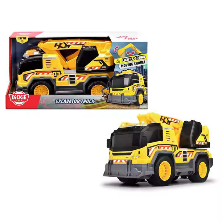 City Heroes - Camión Excavadora L&S 30 cm (Simba 203306026) - 1