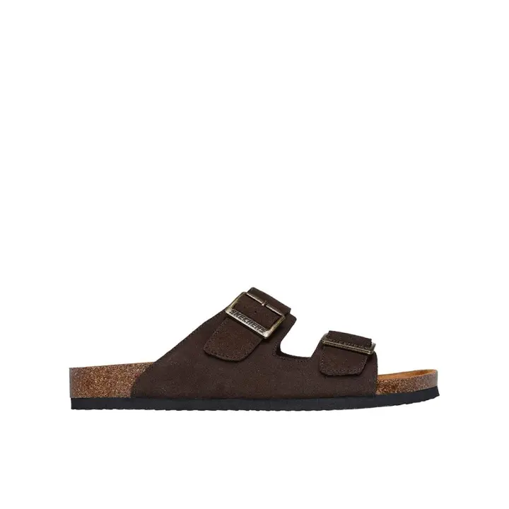 Skechers Relaxed Fit: Aidan - Leelan Sandalias planas para hombre chocolate en ante 83691 - 1