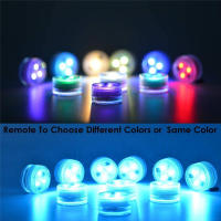 Luz Submersible LED Control Remoto 13 Colores RGB Para Bodas Navidad Valentine's Day Fiesta Lámpara De Té Self-Contained IP68 - details 1