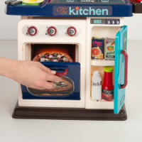 COLORBABY - Cocina juguete eléctrica, 53x22x69 cm, luz y sonido, accesorios para cocinar, alimentos, horno, fregadero, frigorífico, cafetera, cocinita infantil, cocinitas infantiles, cocinas para niños, +3 años - details 5