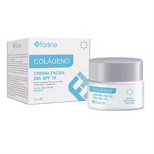 Crema Facial Farline Colágeno con Protección Solar SPF15 50ml - 1
