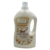 DETERGENTE HOLA LED LAVADORA 3 EN 1, EL DETERGENTE MAS VITAL EN PACK DE 3 - Candy Sweet + Coconut + Fresa y Nata - combina las funciones de detergente, suavizante y perfumador. Apto para prendas blancas y de color ahorra comprando 3 para probar todos adsa - details 1
