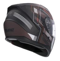 Shiro HEMETS Casco Integral SH-667 Faster Negro y Gris Mate con Gafas Solar - details 2