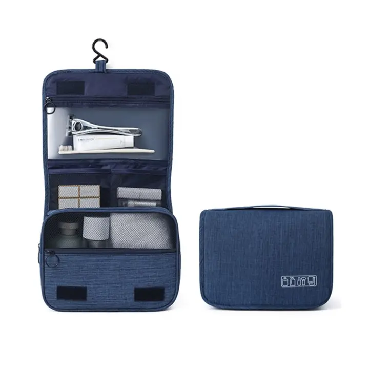 Bolsa De Maquillaje Para Viajes De Alta Calidad Para Mujeres Bolsa De Cosméticos Impermeable Organizador De Higiene Personal Con Separación Seco Y Humedo - 1