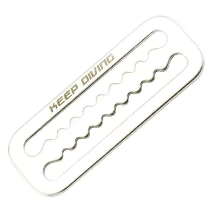Cinturón De Peso Para Natación En Acero Inoxidable Con Guarda Cinturón De Retención De Anillo D Accesorios De Freediving - 1