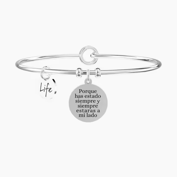 Pulsera Kidult acero AMISTAD PARA SIEMPRE ES732290 KIDULT Raíz Joyas de acero Joyería Pulseras MUJER Pulseras Bijoux para mujer inicio KIDULT Kidult Pulseras Pulseras de Acero Mujer - 1