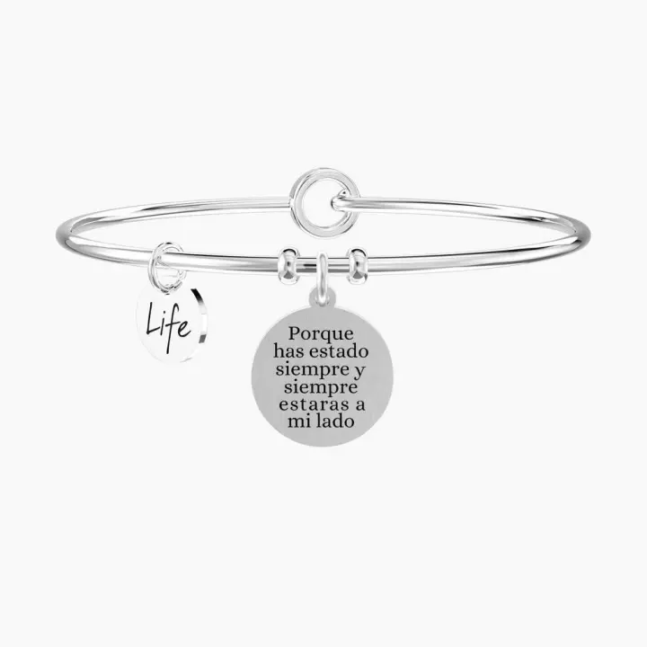 Pulsera Kidult acero AMISTAD PARA SIEMPRE ES732290 KIDULT Raíz Joyas de acero Joyería Pulseras MUJER Pulseras Bijoux para mujer inicio KIDULT Kidult Pulseras Pulseras de Acero Mujer - 1