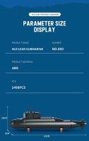 Bloques De Construcción Militar Submarino Nuclear Estratégico Grandes 1498PCS Modelo De Buque De Guerra Para Niños Juguetes DIY Regalos De Fiestas - details 3
