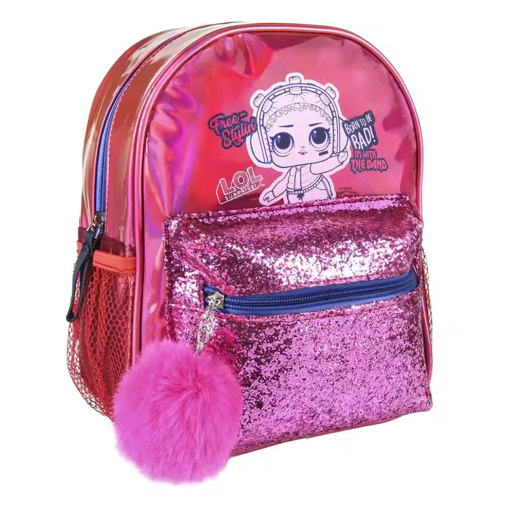 MOCHILA CASUAL LOL SURPRISE MODA POMPOM - 1