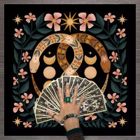 Mantel De Taro Con Doce Constelaciones Y Cielo Estrellado 1pc Decoración De Juego De Tarot Estilo Moderno Poliéster 100% - details 78