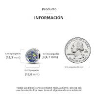 Encanto De Colgante De Árbol De Familia Platinado En Plata Para Pulsera De Bangle Y Collar DIY Regalo Con Doble Vuelo Aéreo - details 176