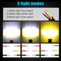 Luz Auxiliar Para Motocicleta Mini Luz De Conducción Completa Conjunto De Faros Antiniebla Para Vespa Honda 6000K LED 12V - details 9