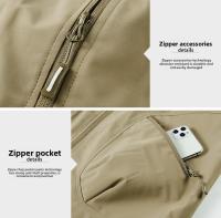 Chaleco Casual Para Hombre Con Cuello Erguido Y Multi-Moneda Cargo Hombro Adecuado Para Pesca Al Aire Libre Y Exterior Talla Grande - details 19