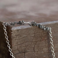 Collar De Moda Para Hombres Con Colgante De Rosas Pulido Vintage En Acero Inoxidable 316L Joyería Para Adolescentes Regalo - details 5