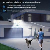 Lámpara De Pared Solar Con Luz LED 328/348 IP65 Impermeable Para Jardín Con Control Remoto 3 Modos Seguridad Brillante - details 2